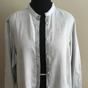Gap NWT Tencel long sleeve gray tunic, size  XXL